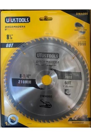 DISCO MADERA 8-1/4"X60T UYU