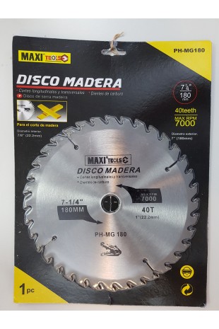 DISCO CORTE MADERA 7"
